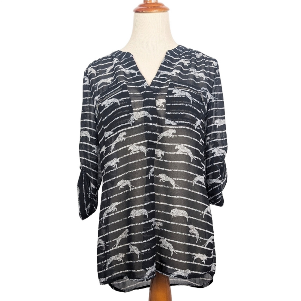 reitmans Sheer Blouse Small